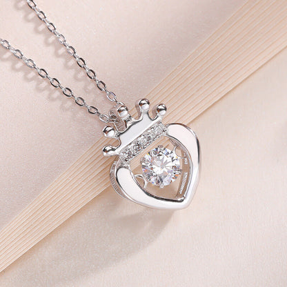 heart diamond crown necklace us