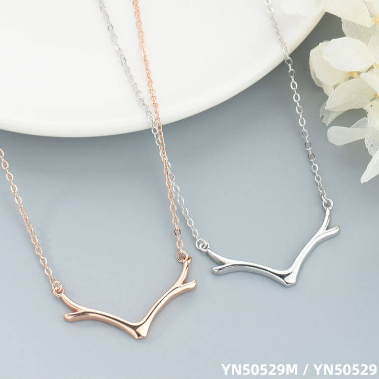 antler cross necklace