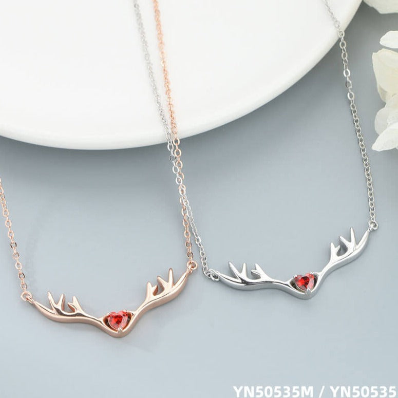 sterling silver antler necklace us