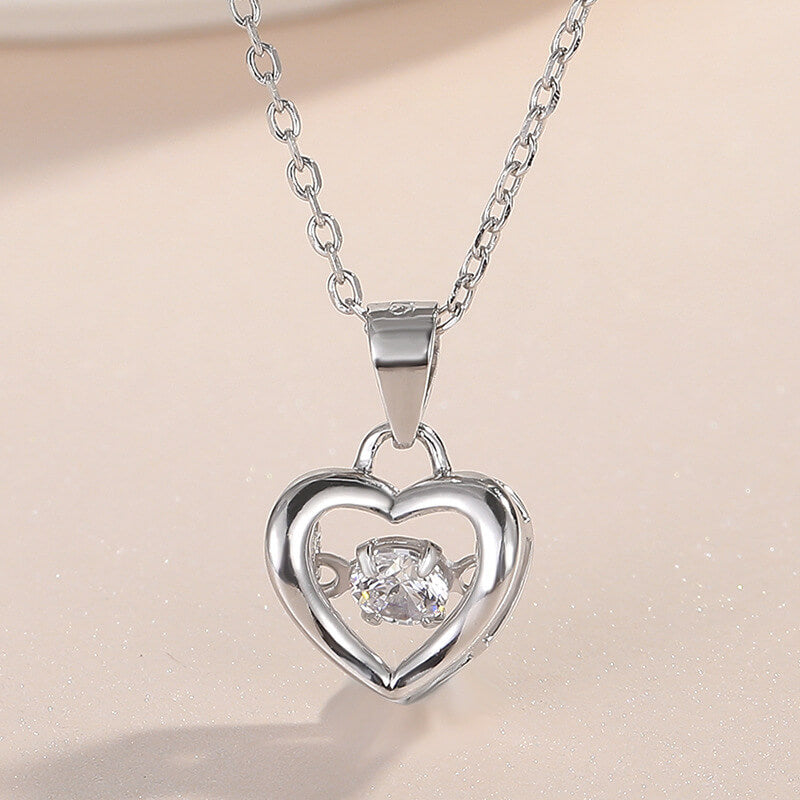 sterling silver love heart pendant
