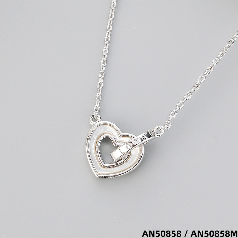 interlocked heart necklace pandora