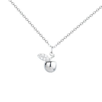 sterling silver apple pendant