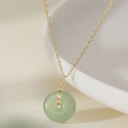 jade pendant silver