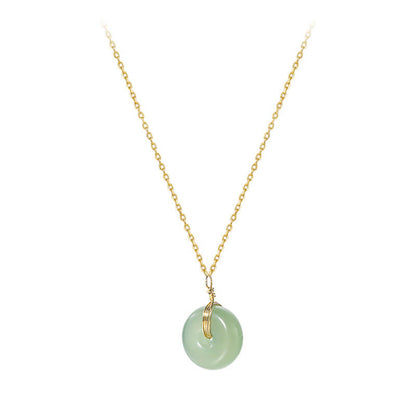 jade coin pendant