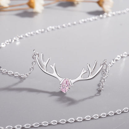 stag antler necklace