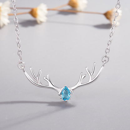 reindeer antler necklace