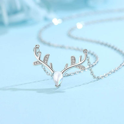 crystal antler necklace uk