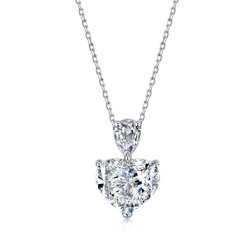 heart shaped solitaire necklace