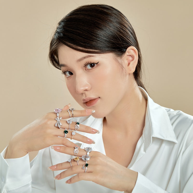 square diamond necklace  fashion jewelry