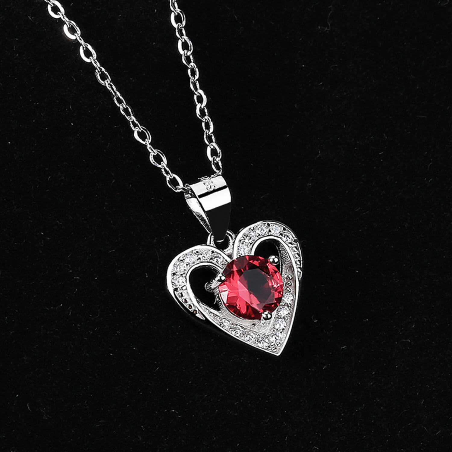 garnet heart necklace us