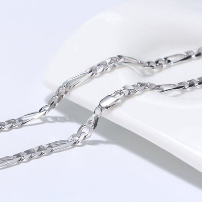 figaro silver chain mens