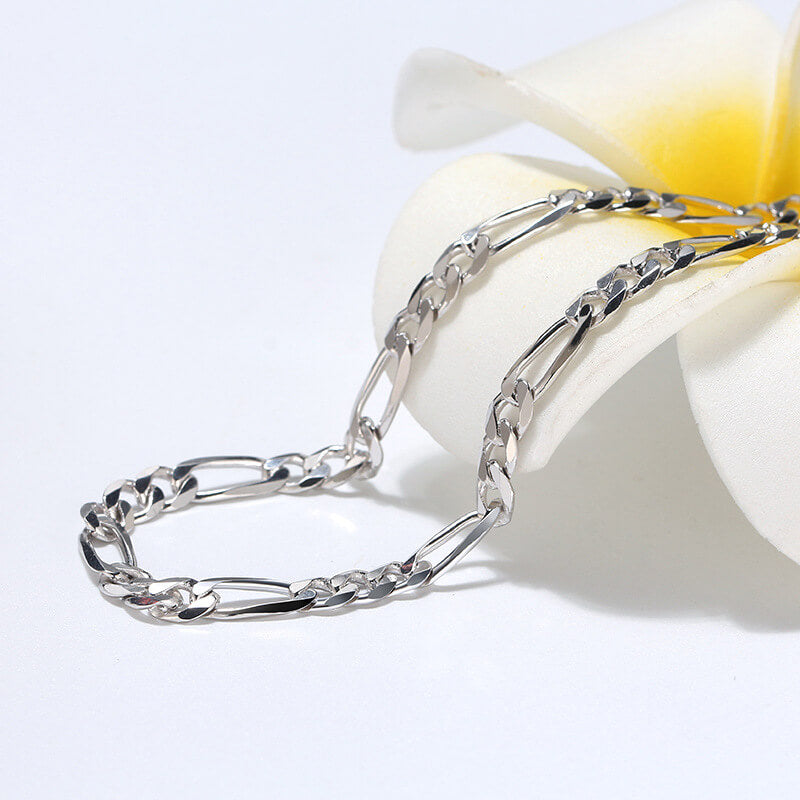 figaro silver chain necklace