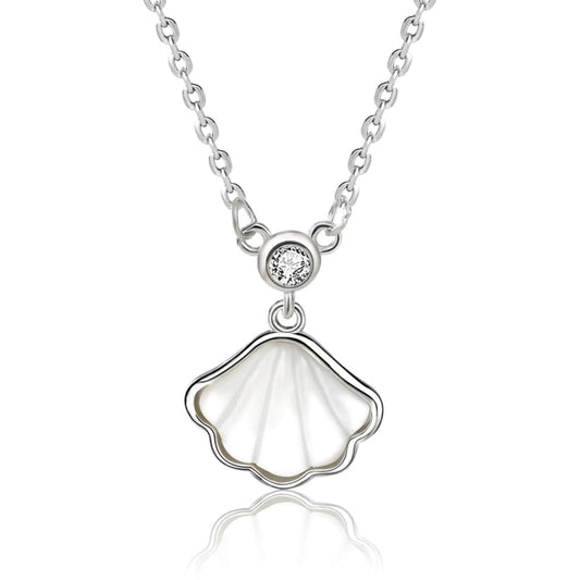 silver shell pendant