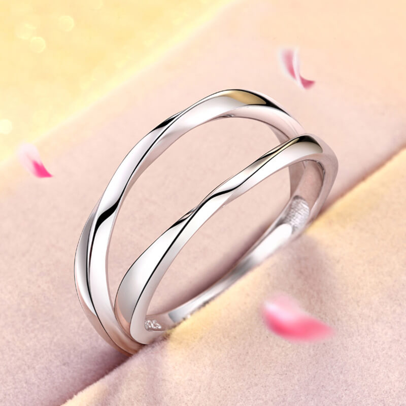 wedding bands sterling silver 