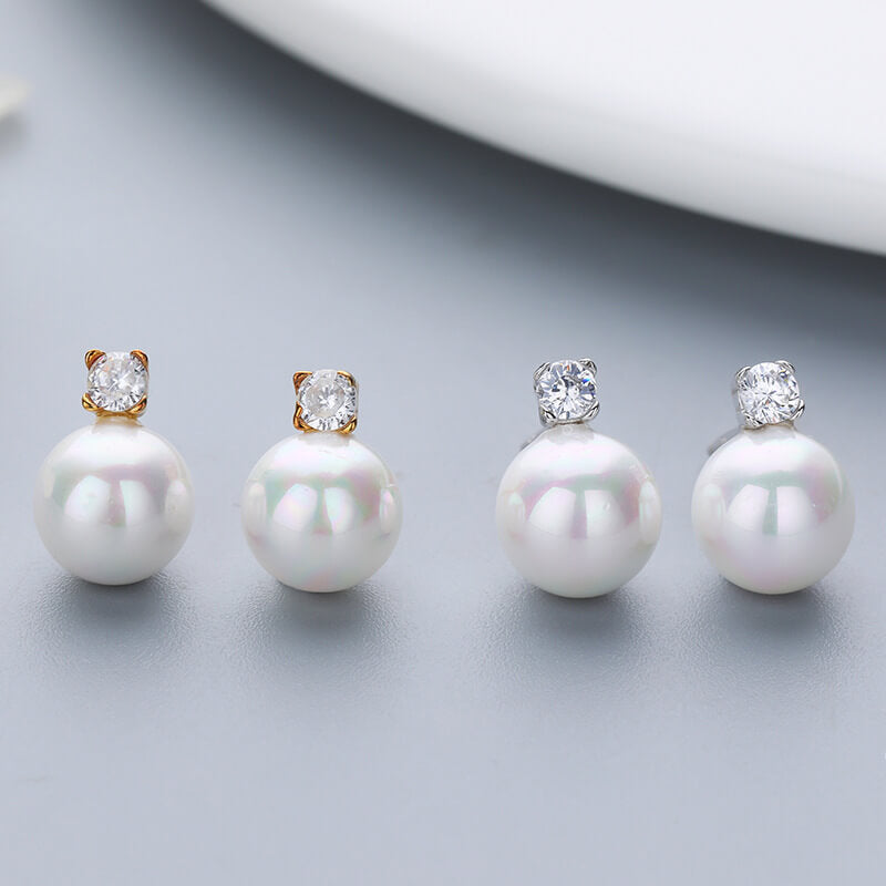 pearl diamond earrings dangle