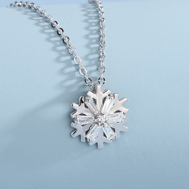 crystal snowflake necklace