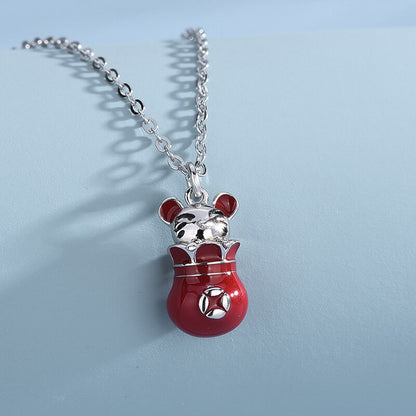 swarovski lucky cat necklace