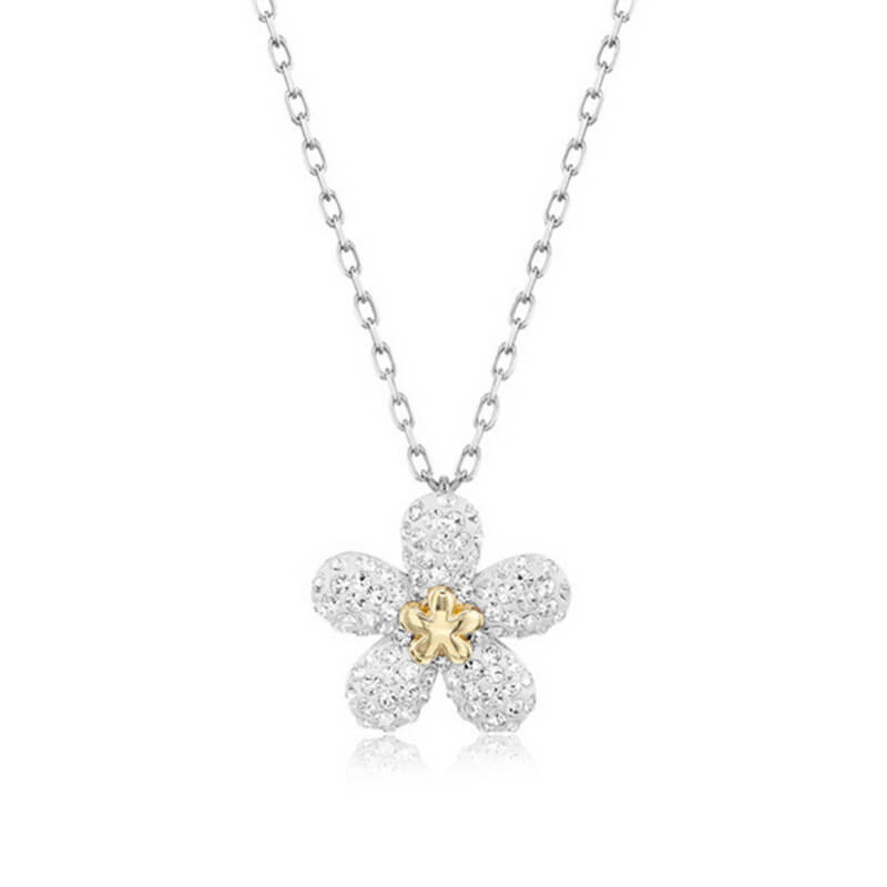 diamond flower necklace usa