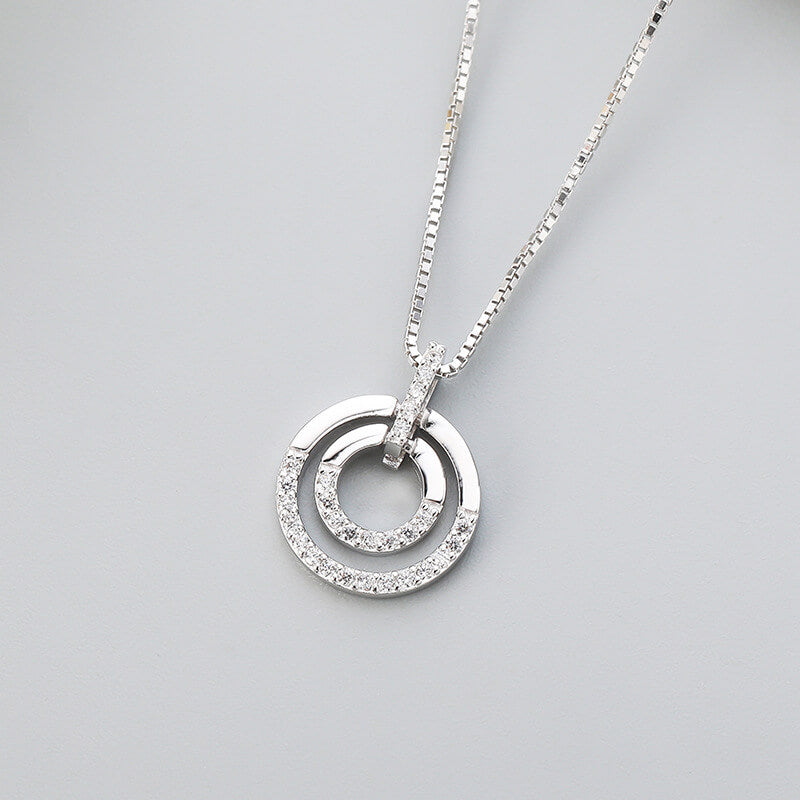 interlocking circle necklace pandora