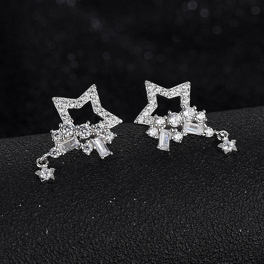 diamond stars earrings