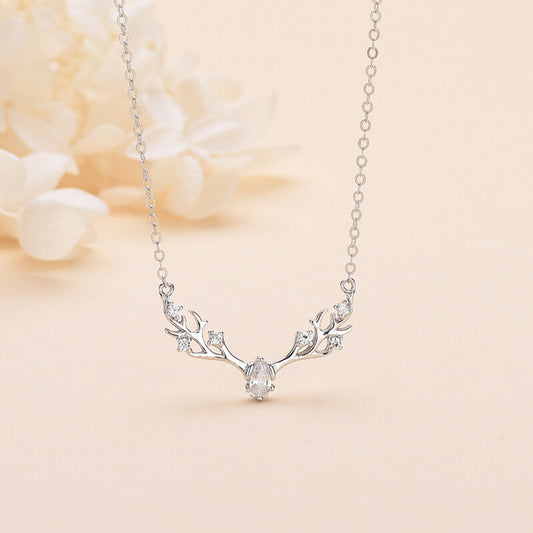  diamond antler necklace
