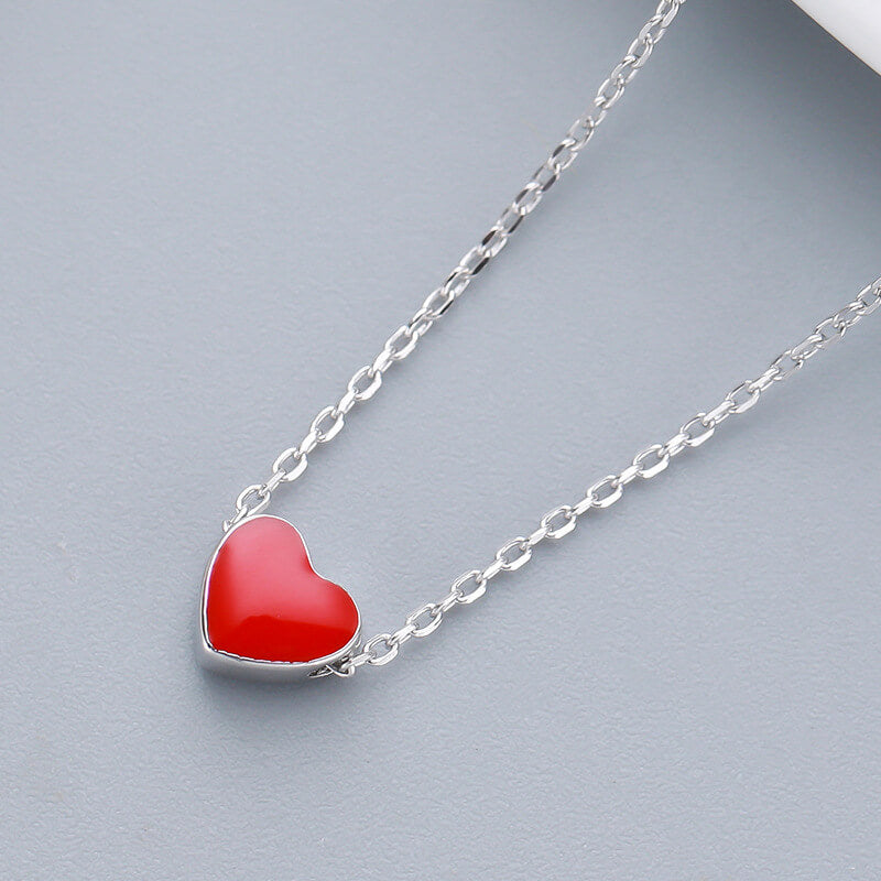red heart necklace uk