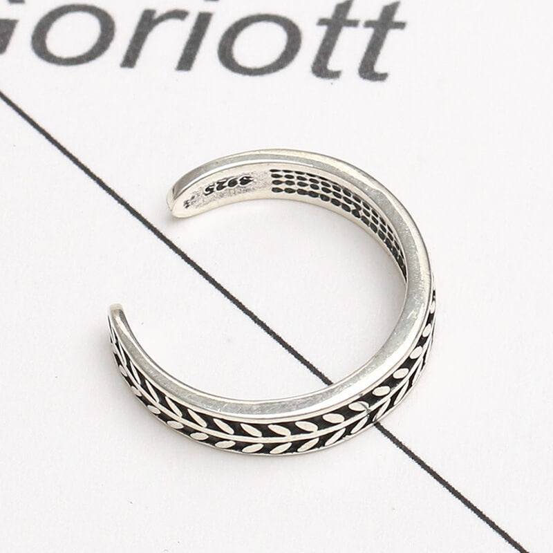olive leaf rings for women