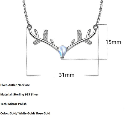 antler necklace for women wedding