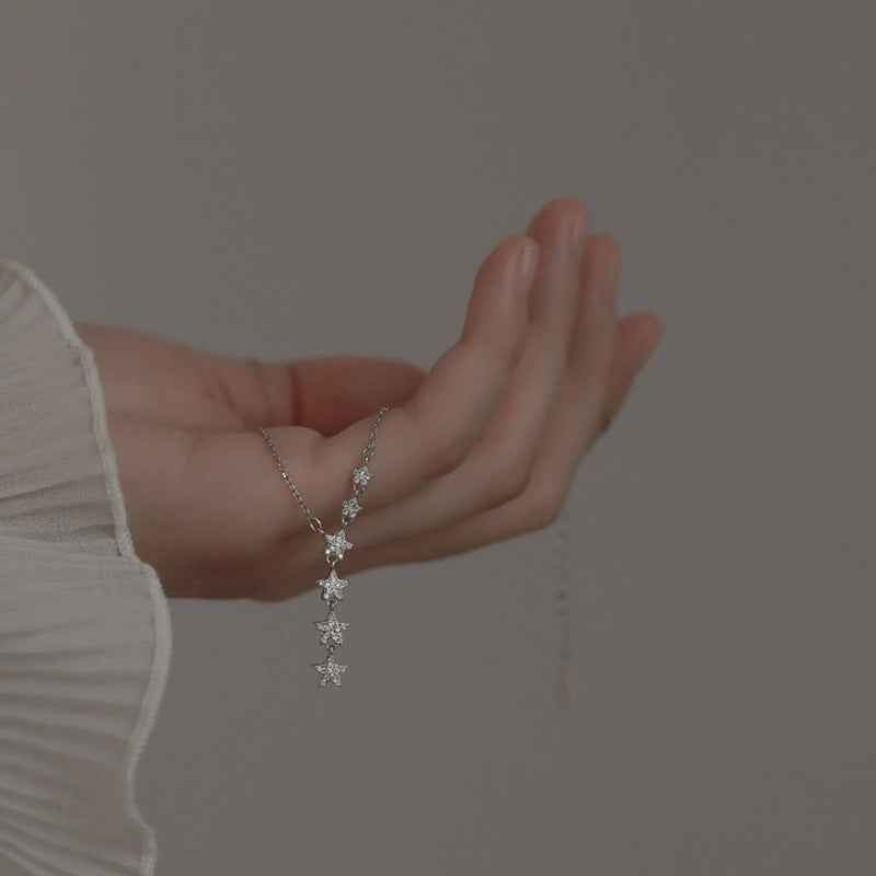 Jimmy's Jewelers Sparkling Star 'Y' Necklace s925