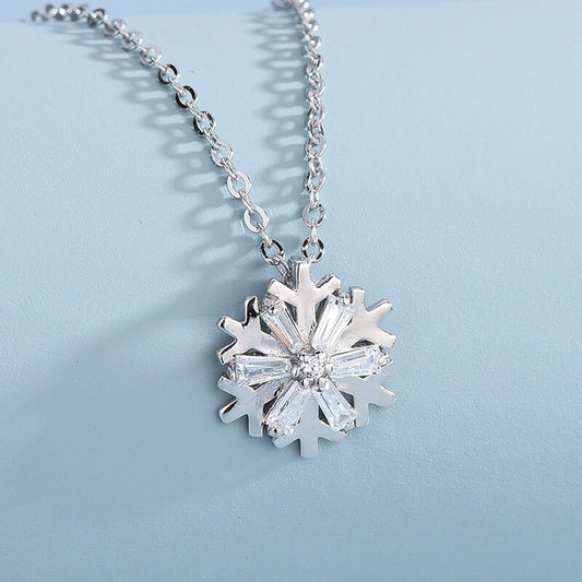 crystal snowflake necklace