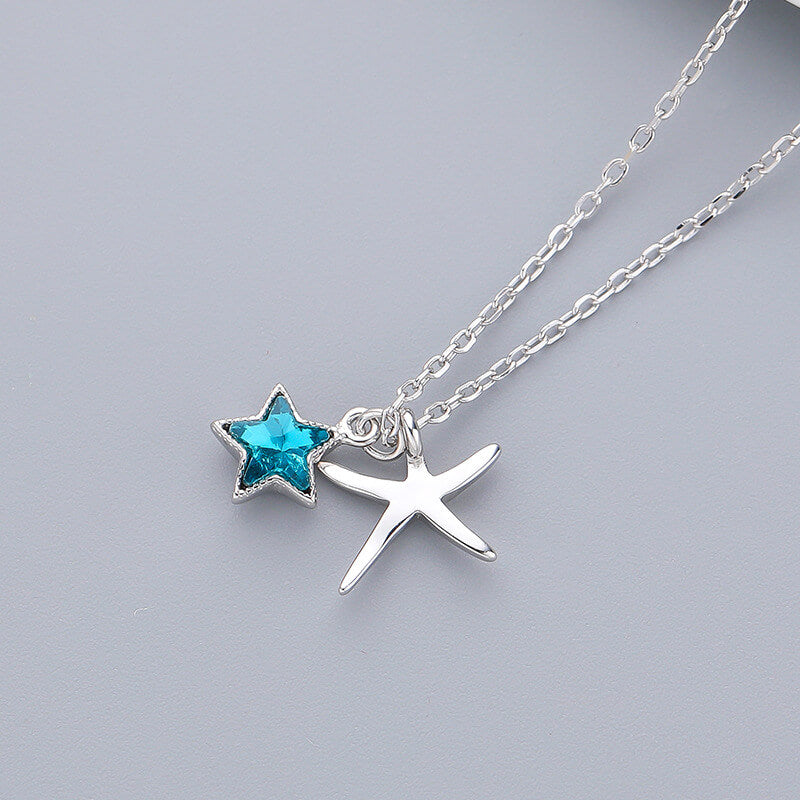 swarovski starfish necklace