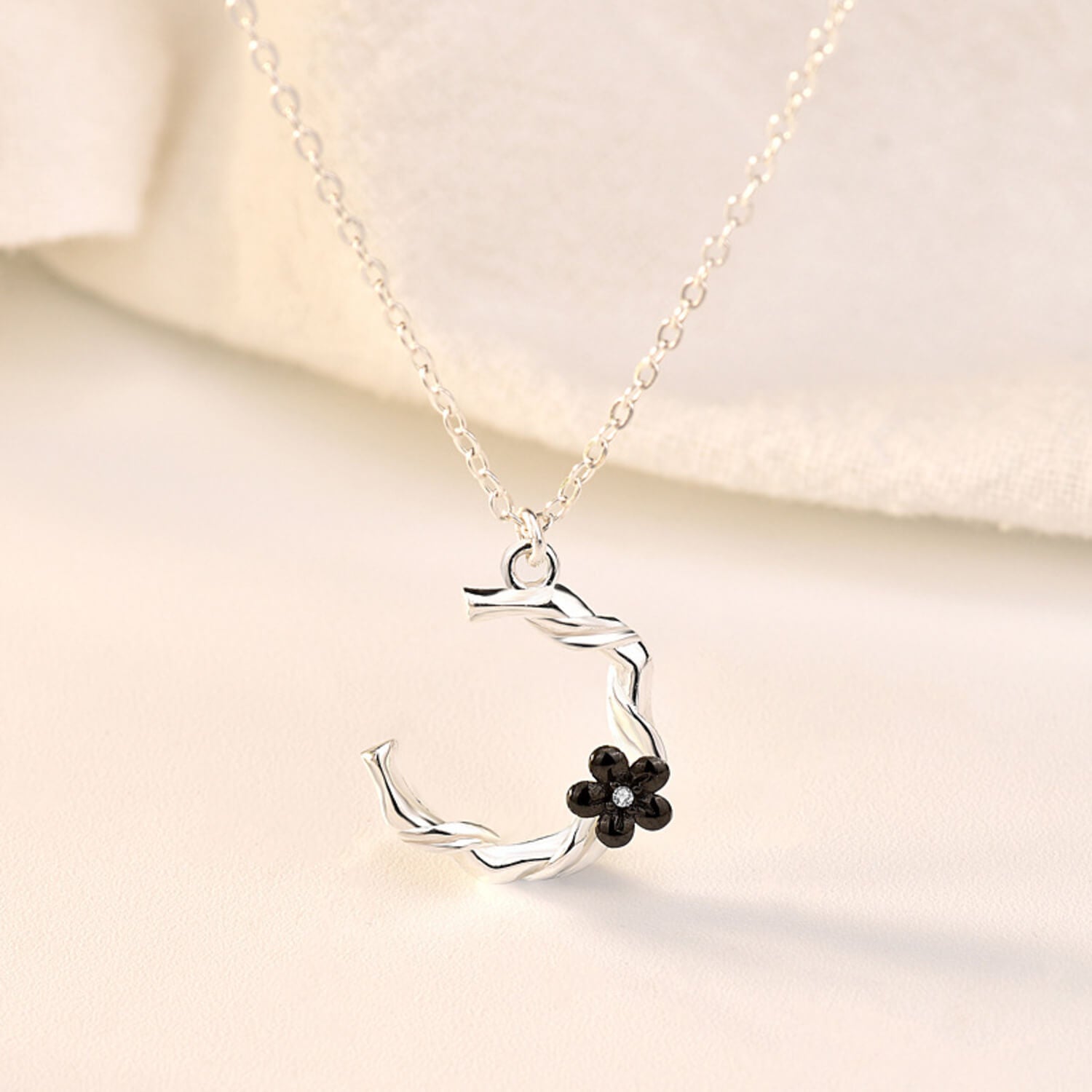 couple necklace silver