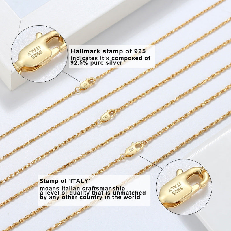 Claw Clasp silver chain rope chains