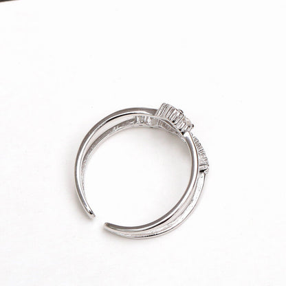 Glamorous Adjustable Pave Ring

