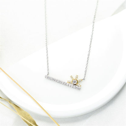 sun necklace for women silver