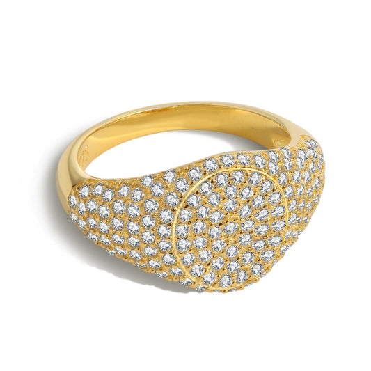 pave diamond ring