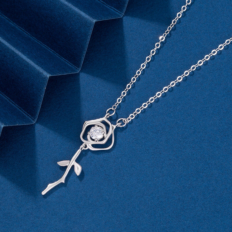 Zirconia Rose Necklace

