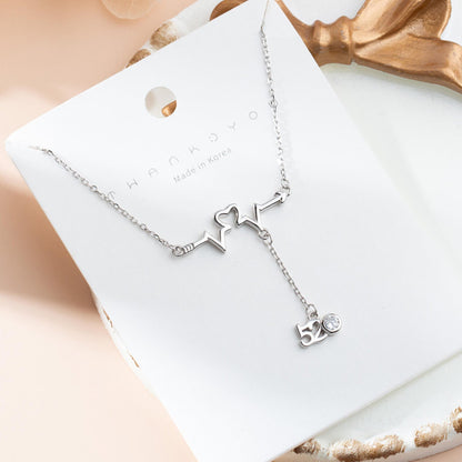 Rhinestone Heartbeat and "520" Charm

