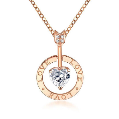 gold love arrow necklace