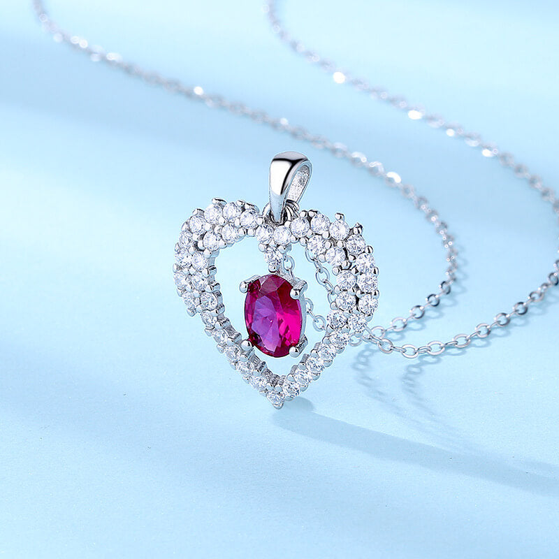 ruby necklace pendant