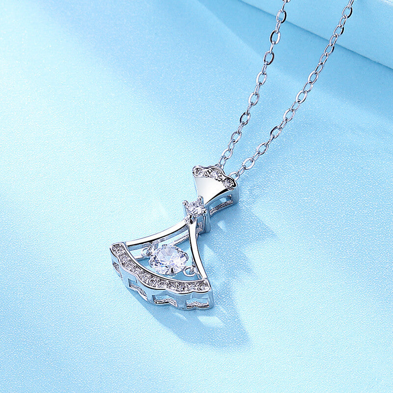 silver diamond skirt Necklace canada