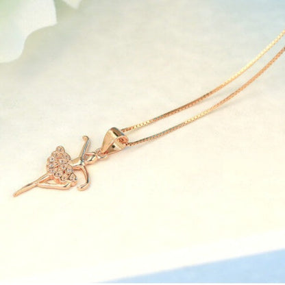 ballerina necklace silver jewelry