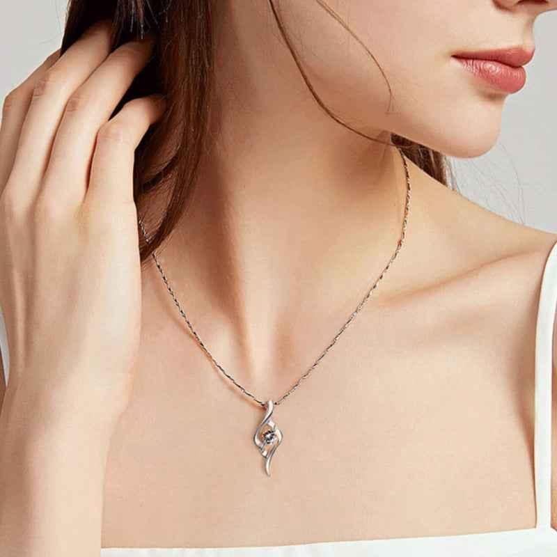 diamond solitaire pendant