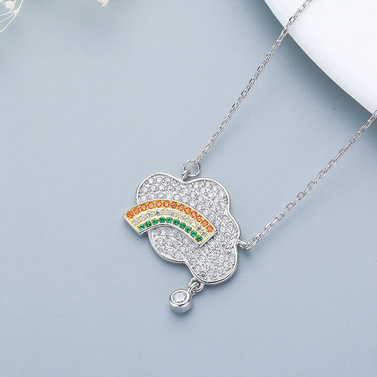 diamond rainbow cloud necklace us