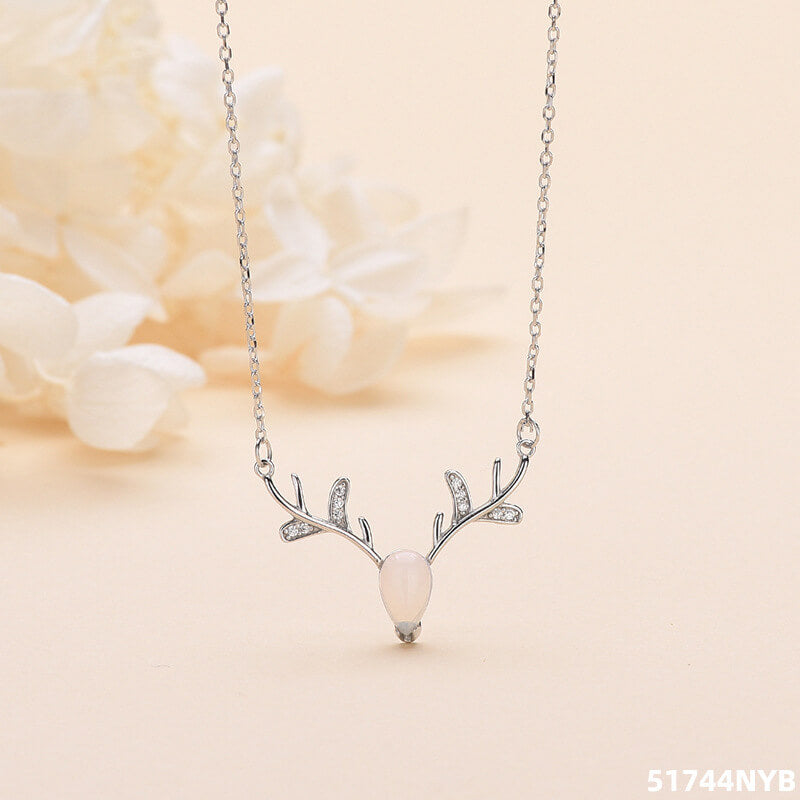 crystal zircon antler necklace australia