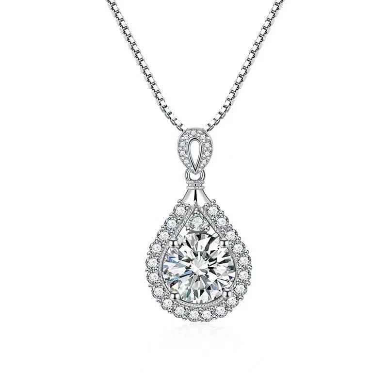 Teardrop Diamond Necklace