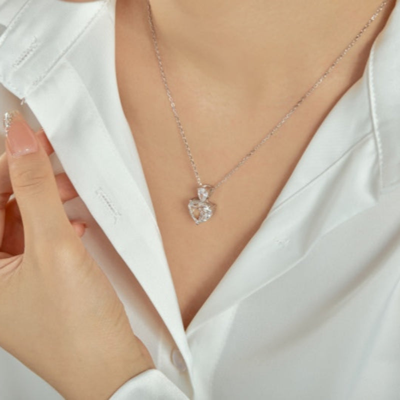 heart solitaire necklace uk
