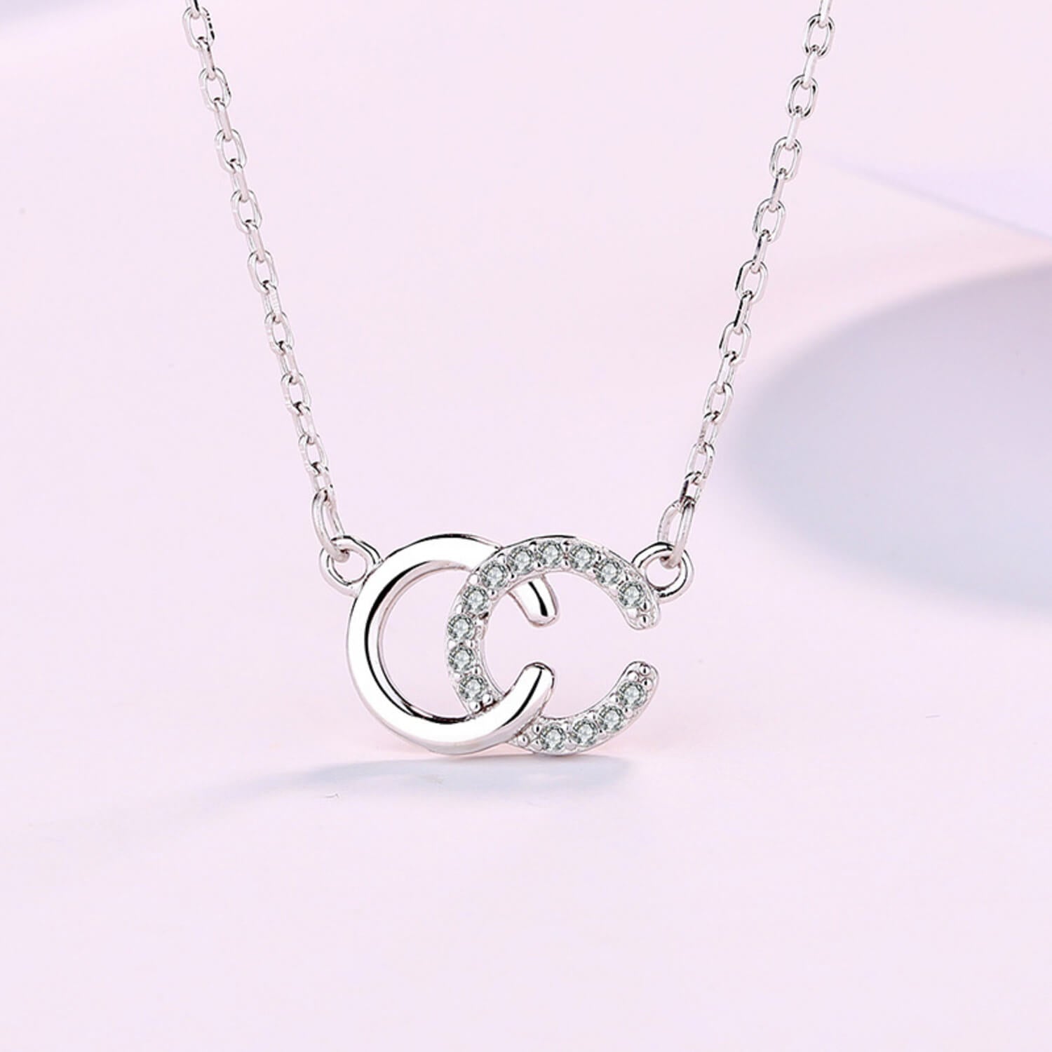 chanel classic cc necklace silver