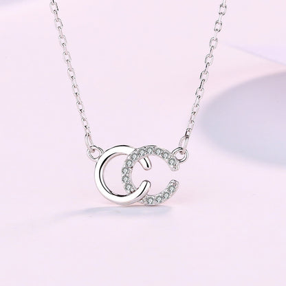 chanel classic cc necklace silver