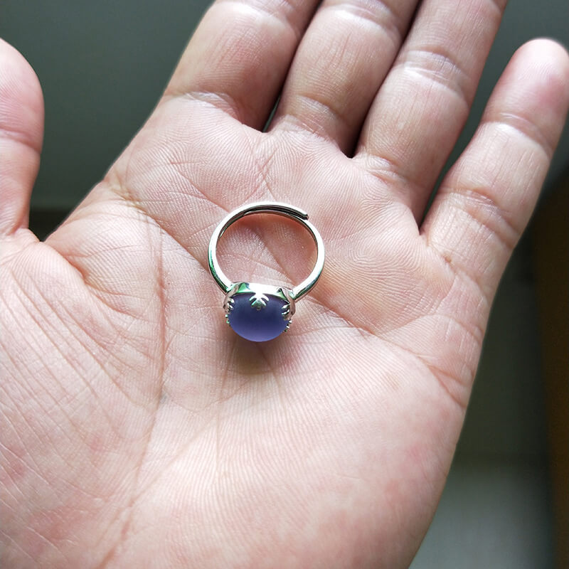 solid gold moonstone ring